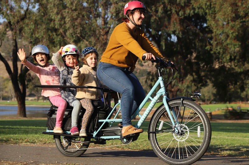 2. Is it hard to ride with kids on the back?