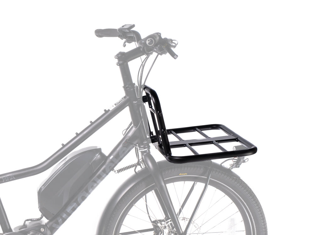 Cargo bike front store rack