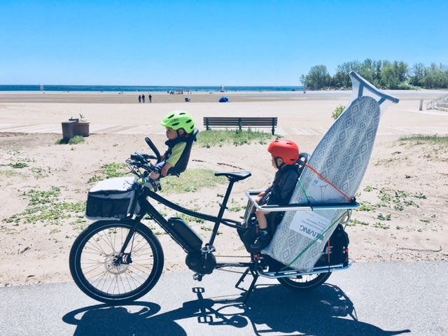 Can you carry a surfboard on a cargo bike?